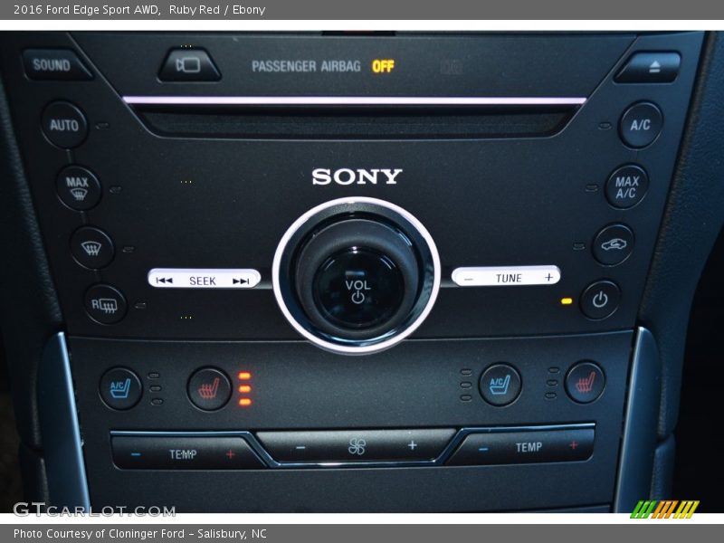 Ruby Red / Ebony 2016 Ford Edge Sport AWD