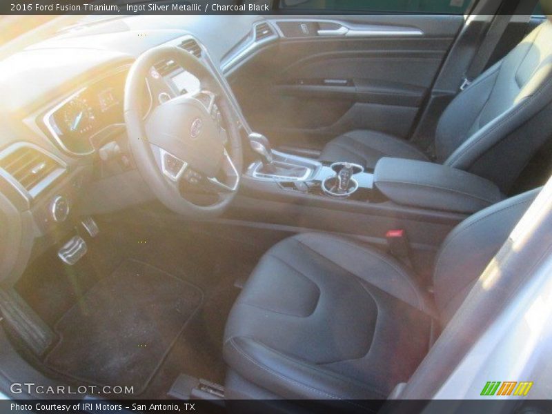 Ingot Silver Metallic / Charcoal Black 2016 Ford Fusion Titanium