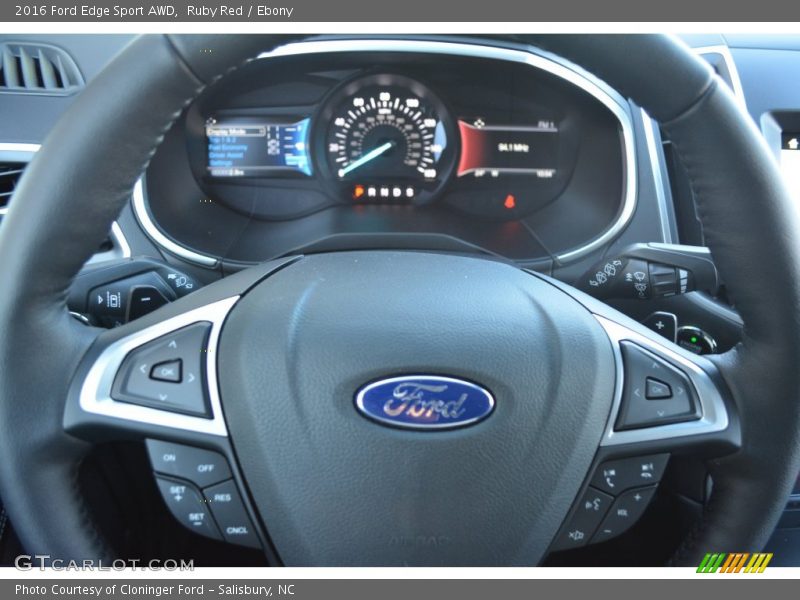 Ruby Red / Ebony 2016 Ford Edge Sport AWD
