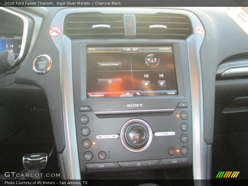 Ingot Silver Metallic / Charcoal Black 2016 Ford Fusion Titanium