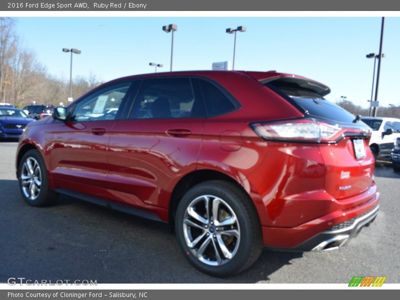 Ruby Red / Ebony 2016 Ford Edge Sport AWD