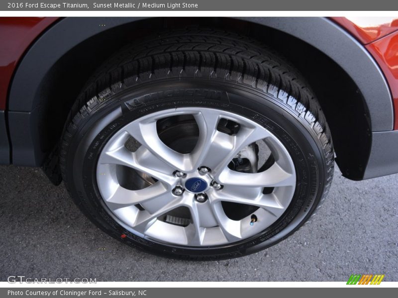 Sunset Metallic / Medium Light Stone 2016 Ford Escape Titanium