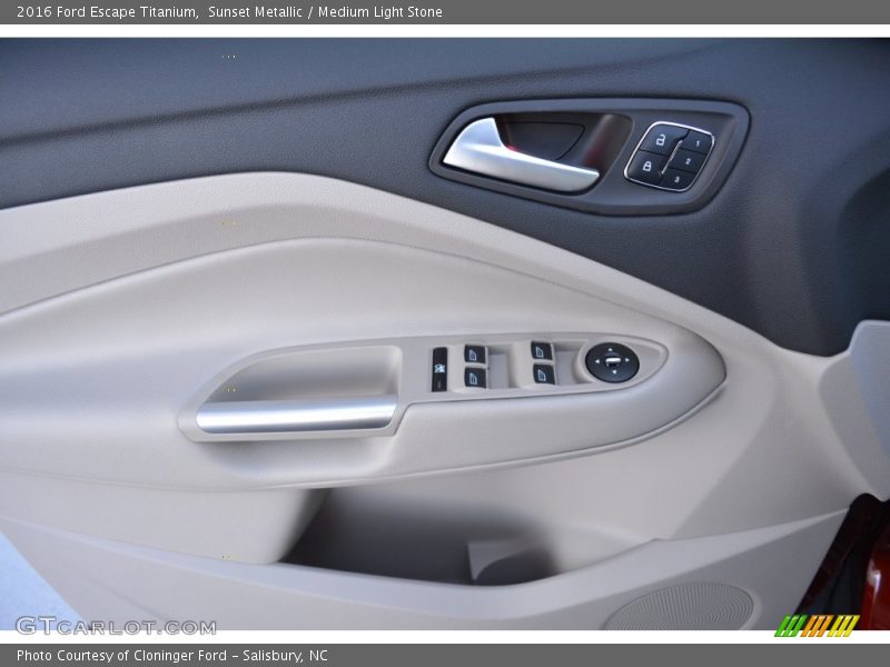 Sunset Metallic / Medium Light Stone 2016 Ford Escape Titanium