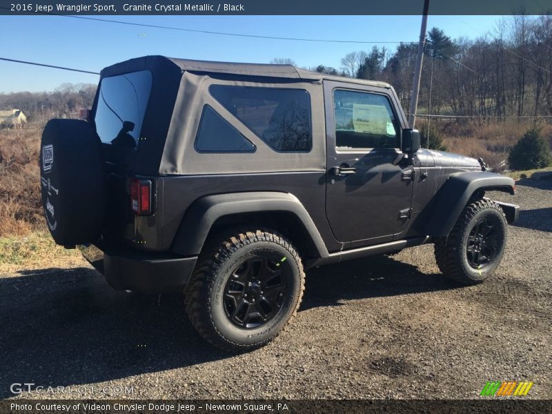 Granite Crystal Metallic / Black 2016 Jeep Wrangler Sport