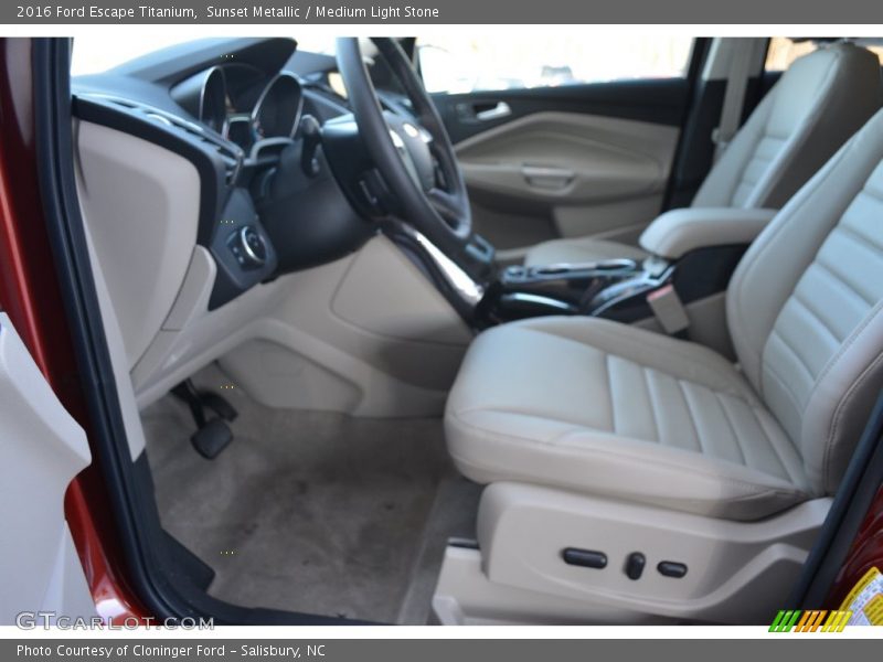 Sunset Metallic / Medium Light Stone 2016 Ford Escape Titanium