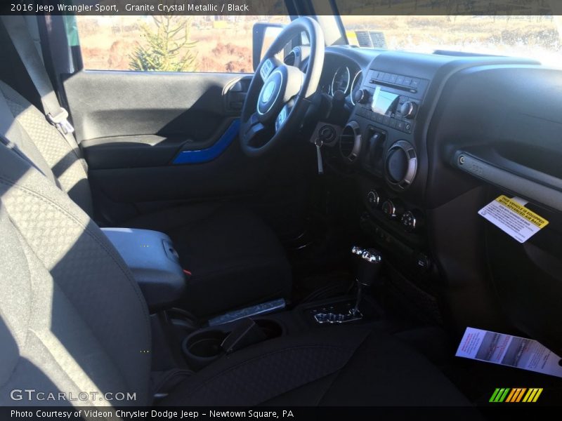 Granite Crystal Metallic / Black 2016 Jeep Wrangler Sport