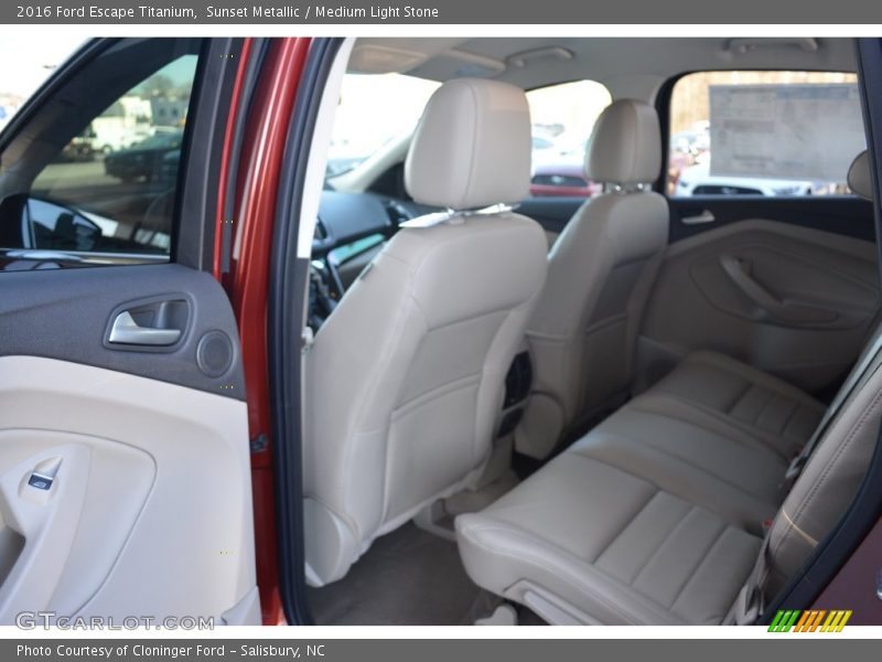 Sunset Metallic / Medium Light Stone 2016 Ford Escape Titanium