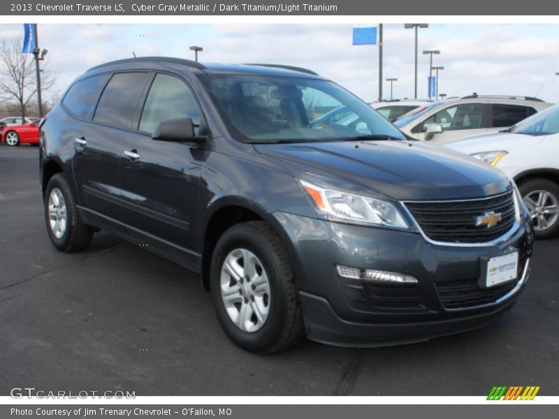 Cyber Gray Metallic / Dark Titanium/Light Titanium 2013 Chevrolet Traverse LS