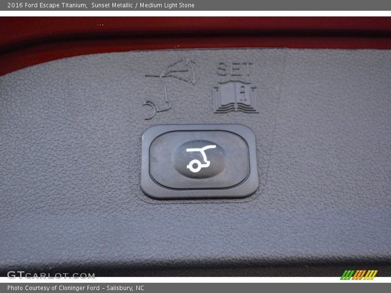 Sunset Metallic / Medium Light Stone 2016 Ford Escape Titanium