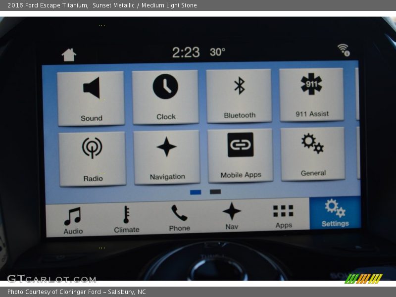 Sunset Metallic / Medium Light Stone 2016 Ford Escape Titanium