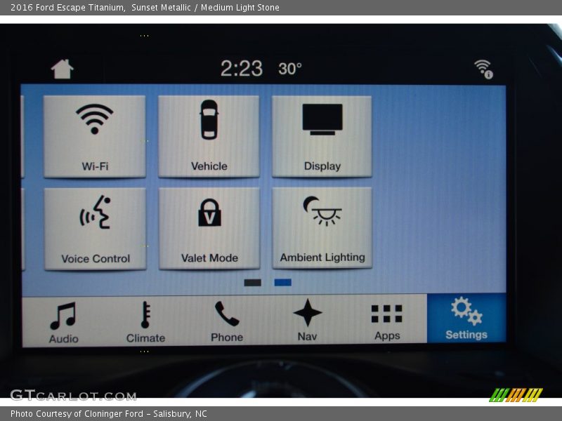 Sunset Metallic / Medium Light Stone 2016 Ford Escape Titanium