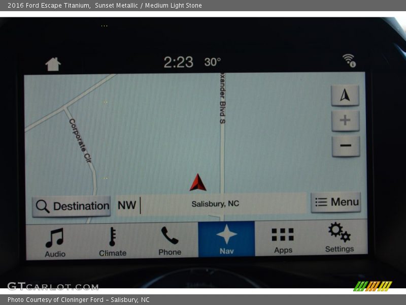 Sunset Metallic / Medium Light Stone 2016 Ford Escape Titanium