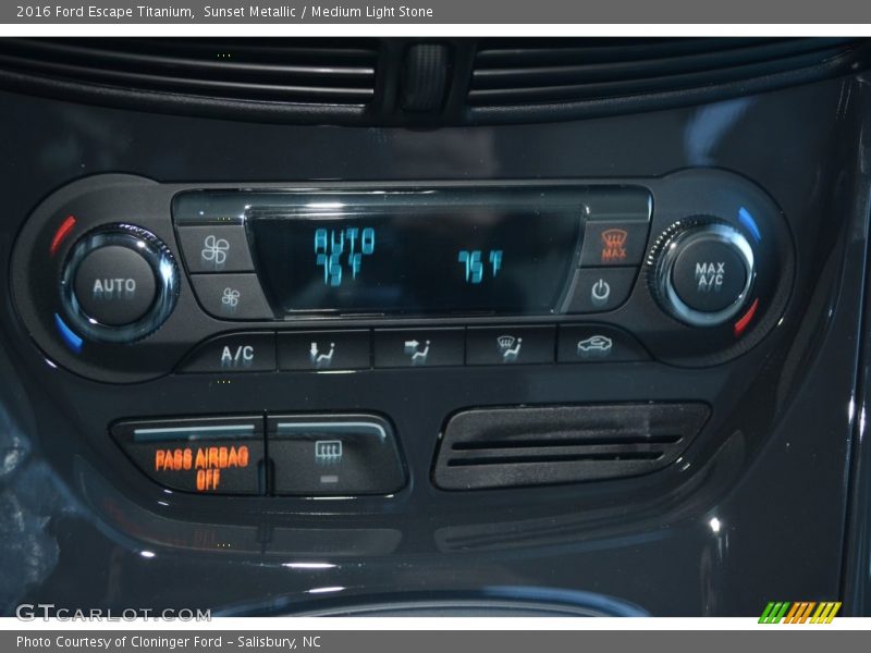 Sunset Metallic / Medium Light Stone 2016 Ford Escape Titanium