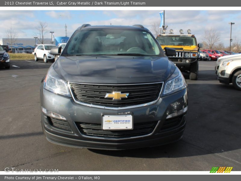 Cyber Gray Metallic / Dark Titanium/Light Titanium 2013 Chevrolet Traverse LS