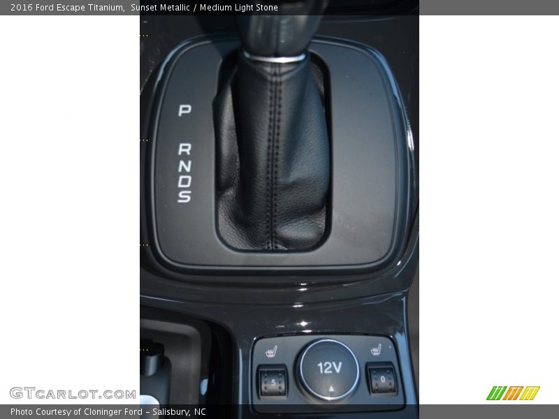 Sunset Metallic / Medium Light Stone 2016 Ford Escape Titanium