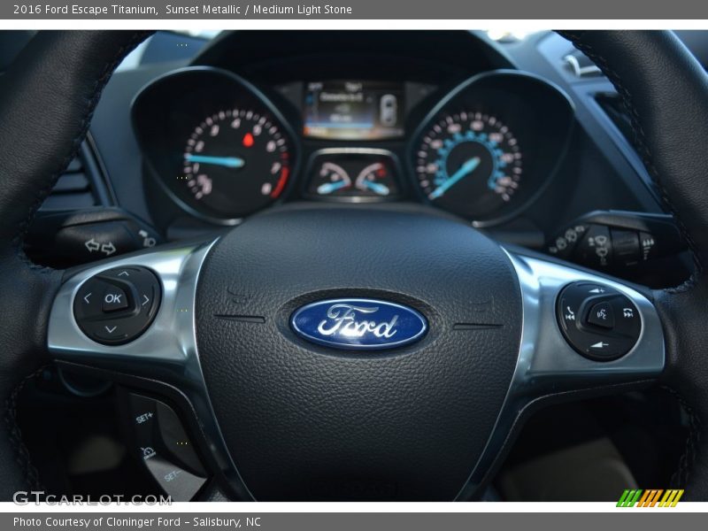 Sunset Metallic / Medium Light Stone 2016 Ford Escape Titanium