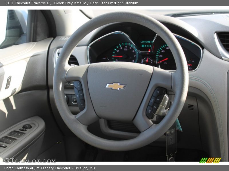 Cyber Gray Metallic / Dark Titanium/Light Titanium 2013 Chevrolet Traverse LS