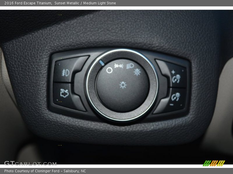 Sunset Metallic / Medium Light Stone 2016 Ford Escape Titanium