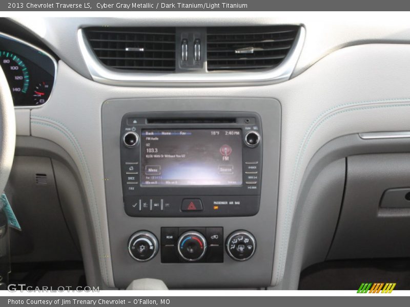 Cyber Gray Metallic / Dark Titanium/Light Titanium 2013 Chevrolet Traverse LS