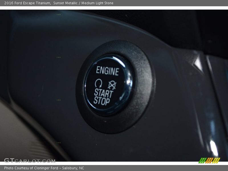Sunset Metallic / Medium Light Stone 2016 Ford Escape Titanium