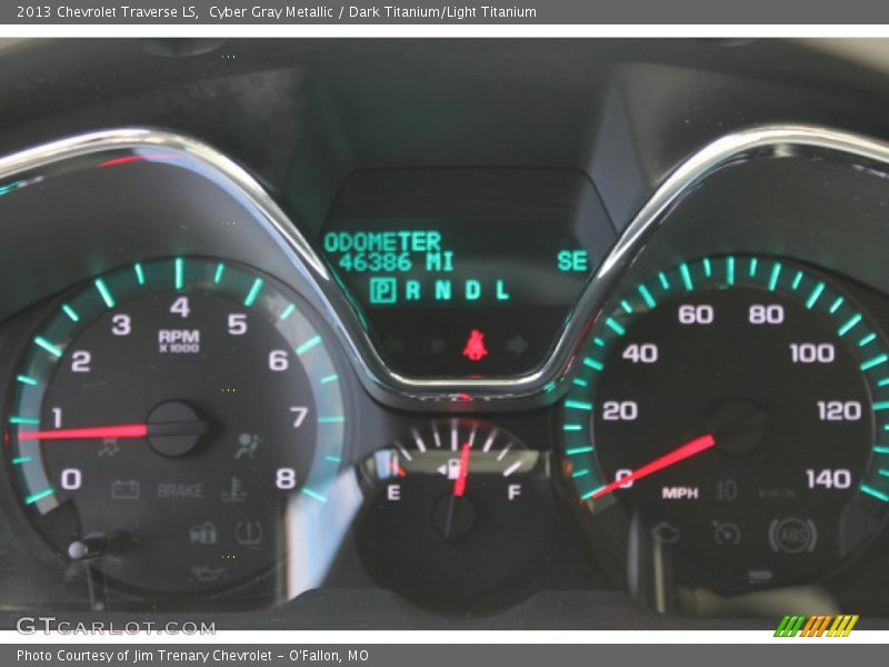 Cyber Gray Metallic / Dark Titanium/Light Titanium 2013 Chevrolet Traverse LS