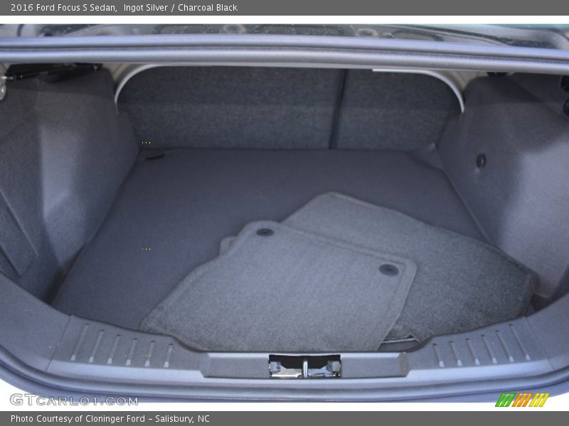 Ingot Silver / Charcoal Black 2016 Ford Focus S Sedan