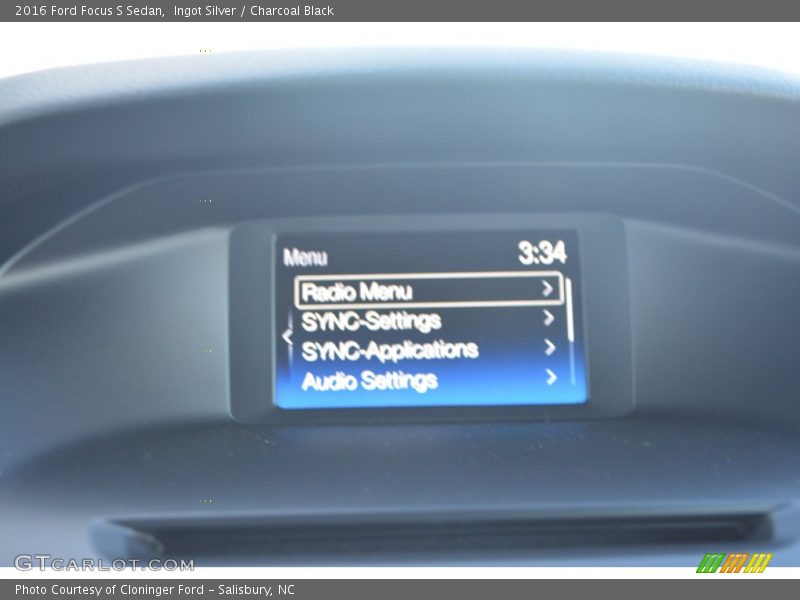 Ingot Silver / Charcoal Black 2016 Ford Focus S Sedan