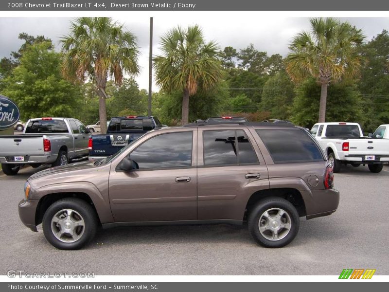 Desert Brown Metallic / Ebony 2008 Chevrolet TrailBlazer LT 4x4