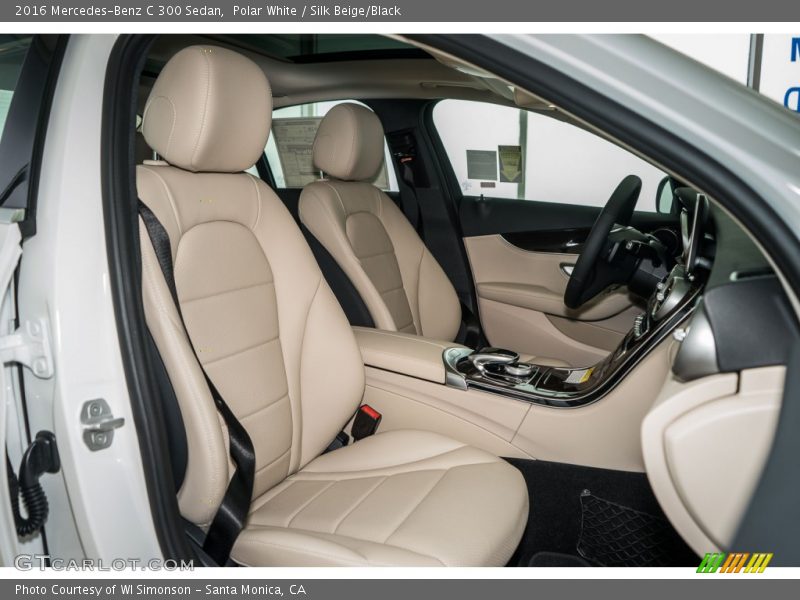 Polar White / Silk Beige/Black 2016 Mercedes-Benz C 300 Sedan