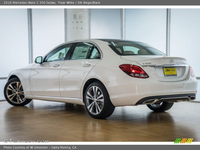 Polar White / Silk Beige/Black 2016 Mercedes-Benz C 300 Sedan