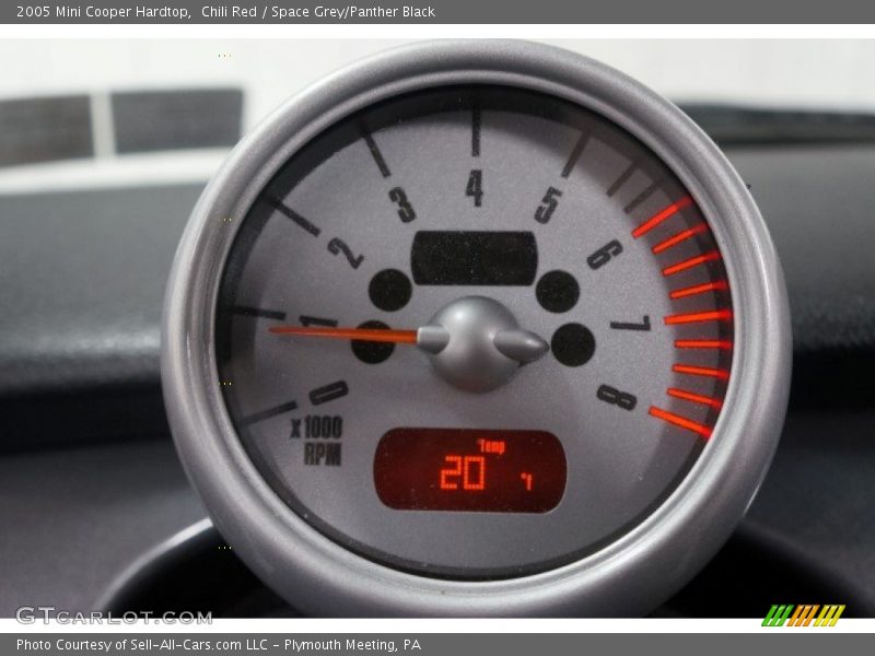 Chili Red / Space Grey/Panther Black 2005 Mini Cooper Hardtop