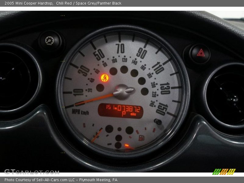 Chili Red / Space Grey/Panther Black 2005 Mini Cooper Hardtop