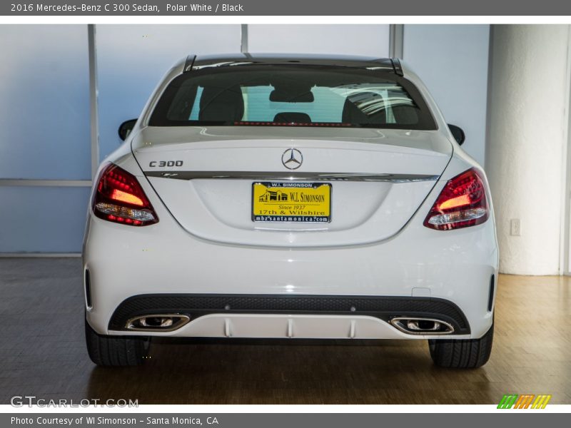 Polar White / Black 2016 Mercedes-Benz C 300 Sedan