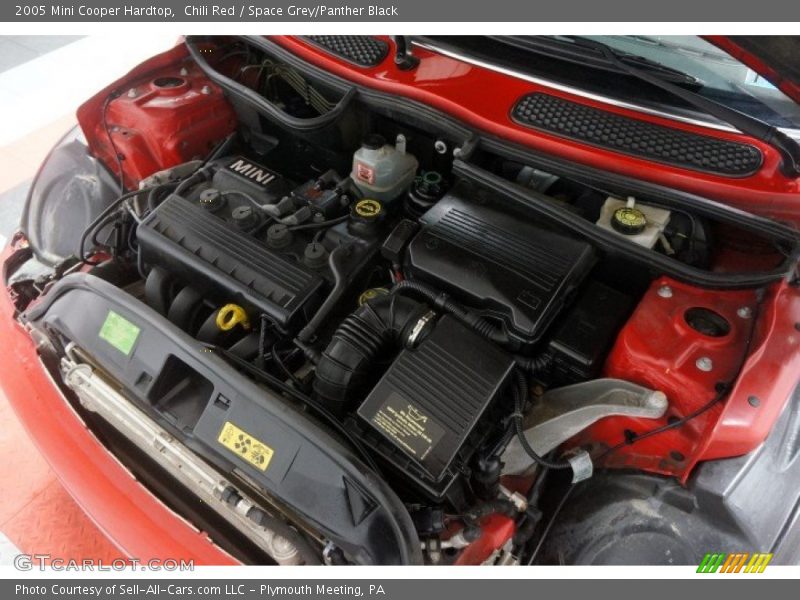 Chili Red / Space Grey/Panther Black 2005 Mini Cooper Hardtop