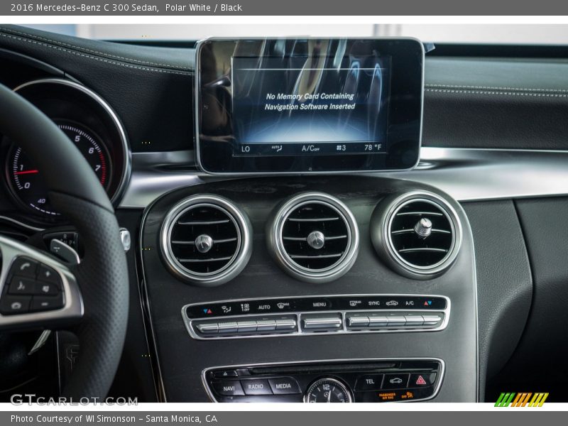Polar White / Black 2016 Mercedes-Benz C 300 Sedan