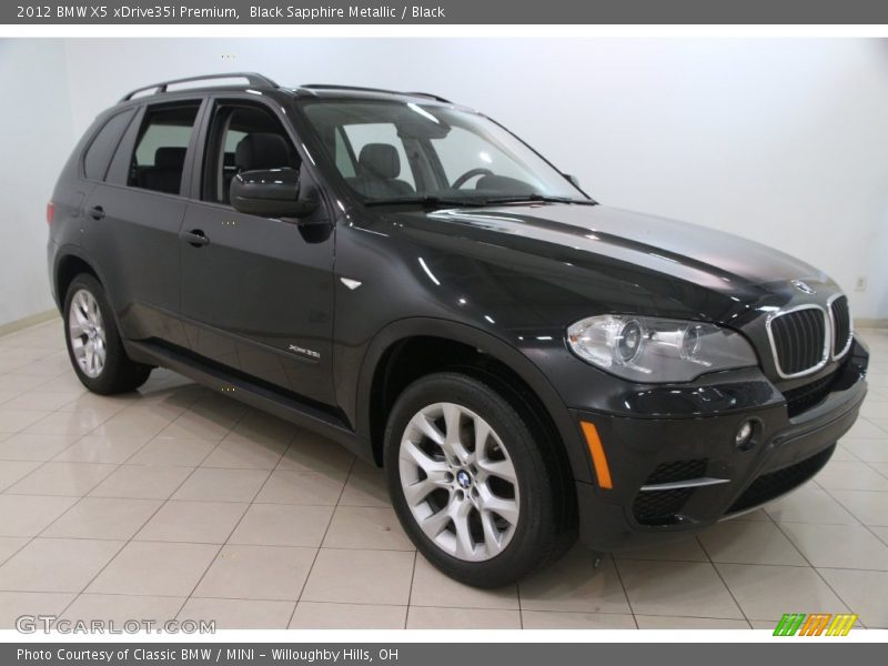 Black Sapphire Metallic / Black 2012 BMW X5 xDrive35i Premium