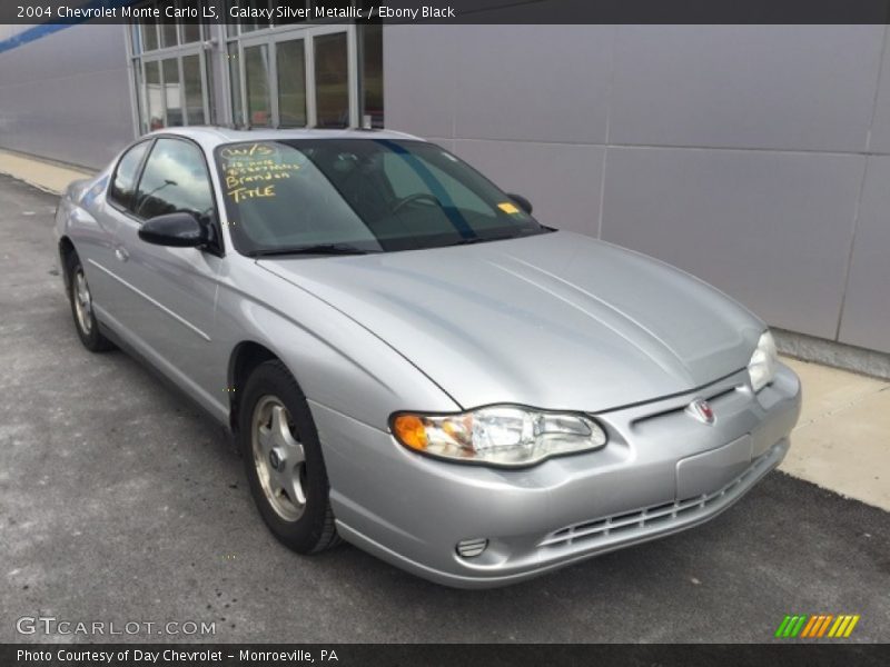 Galaxy Silver Metallic / Ebony Black 2004 Chevrolet Monte Carlo LS