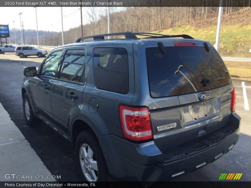 Steel Blue Metallic / Charcoal Black 2010 Ford Escape XLT 4WD