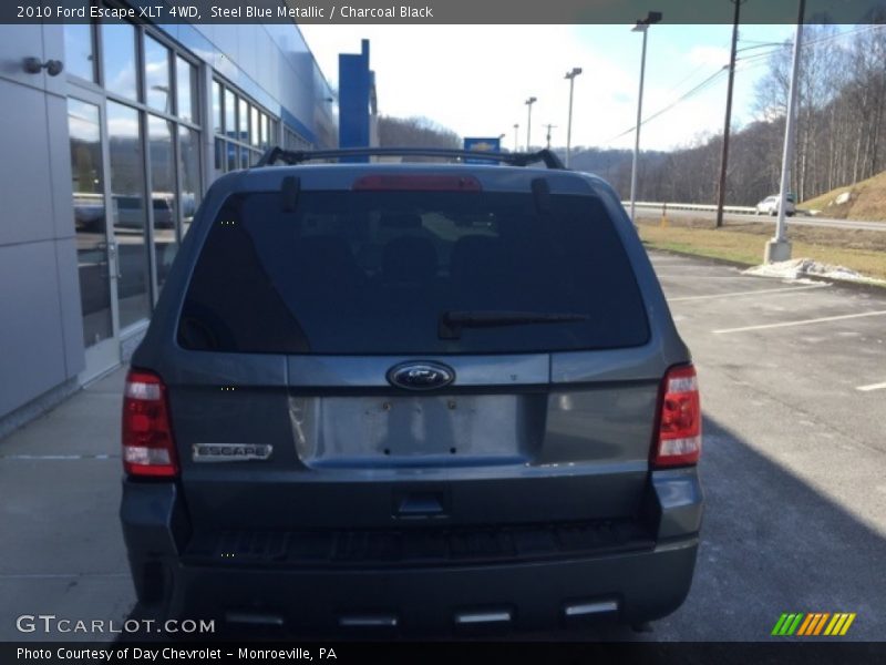 Steel Blue Metallic / Charcoal Black 2010 Ford Escape XLT 4WD