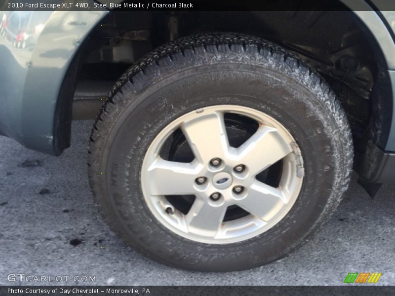 Steel Blue Metallic / Charcoal Black 2010 Ford Escape XLT 4WD