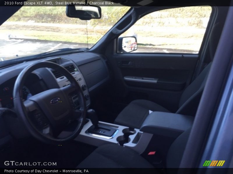 Steel Blue Metallic / Charcoal Black 2010 Ford Escape XLT 4WD