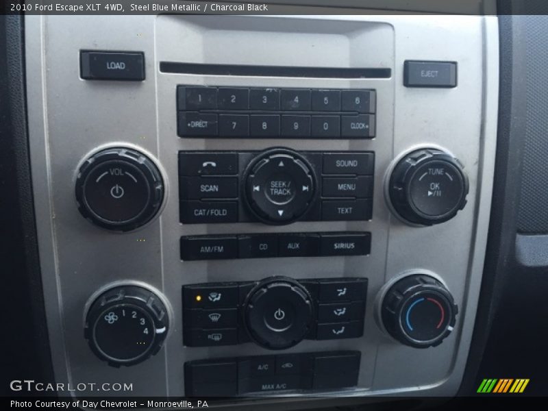 Steel Blue Metallic / Charcoal Black 2010 Ford Escape XLT 4WD