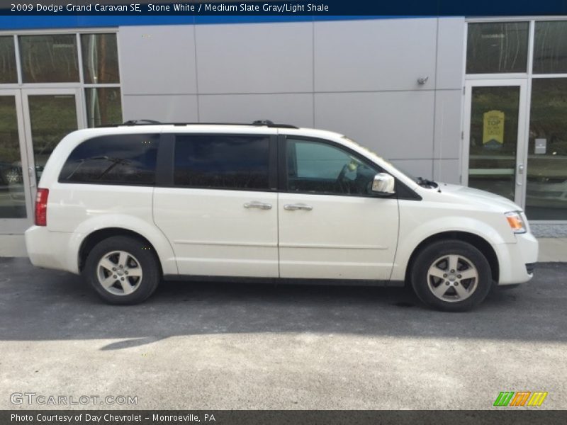 Stone White / Medium Slate Gray/Light Shale 2009 Dodge Grand Caravan SE