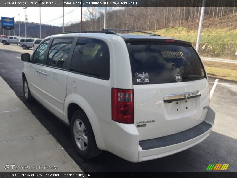 Stone White / Medium Slate Gray/Light Shale 2009 Dodge Grand Caravan SE