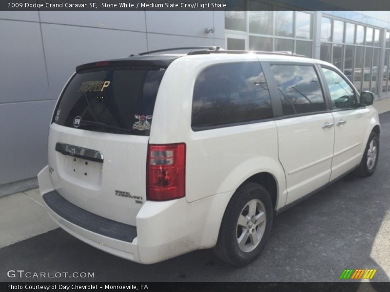 Stone White / Medium Slate Gray/Light Shale 2009 Dodge Grand Caravan SE