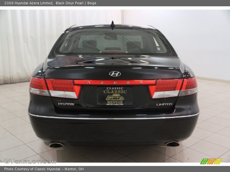 Black Onyx Pearl / Beige 2009 Hyundai Azera Limited