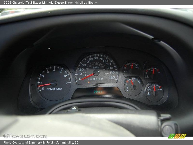 Desert Brown Metallic / Ebony 2008 Chevrolet TrailBlazer LT 4x4