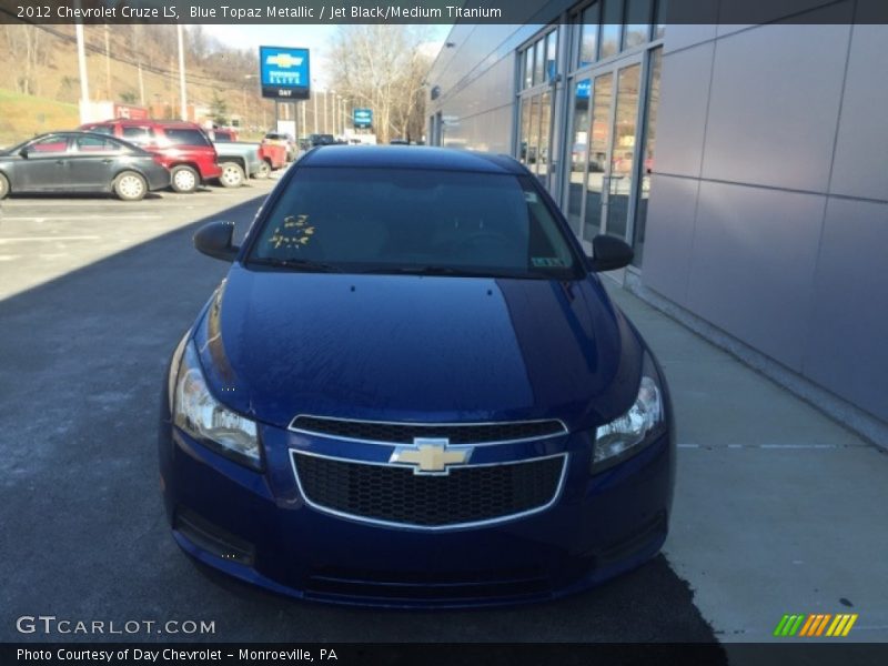 Blue Topaz Metallic / Jet Black/Medium Titanium 2012 Chevrolet Cruze LS