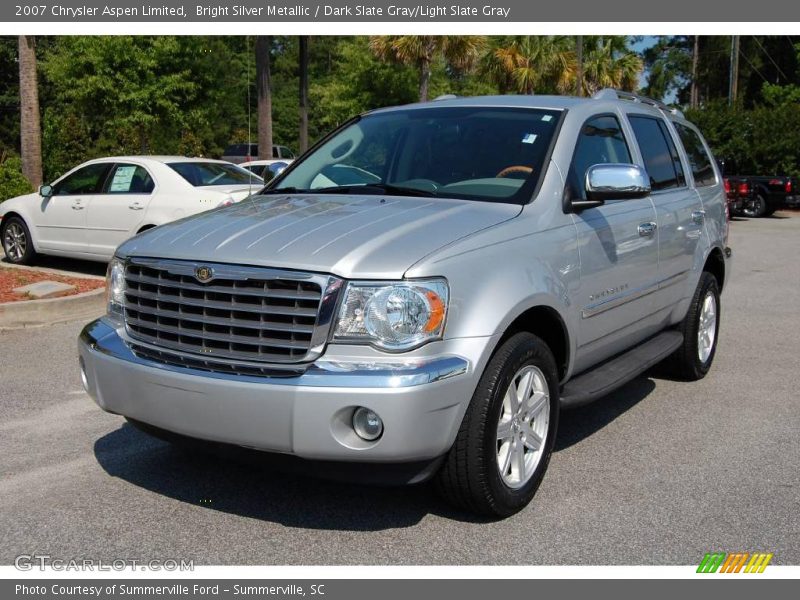 Bright Silver Metallic / Dark Slate Gray/Light Slate Gray 2007 Chrysler Aspen Limited