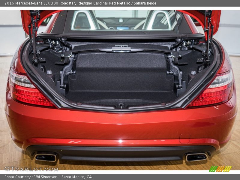  2016 SLK 300 Roadster Trunk